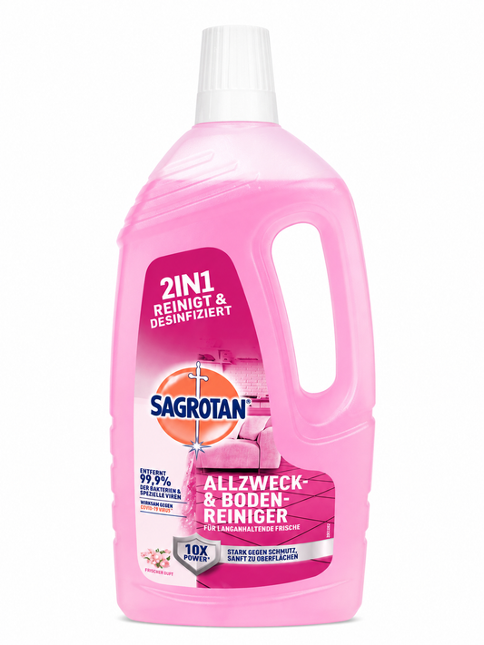 Sagrotan universālais grīdu tīrīšanas līdzeklis "Ziedu svaigums" 1,5 l