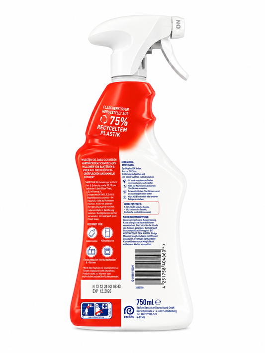Sagrotan virtuves tīrīšanas līdzeklis 750ml