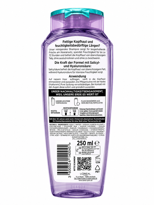 Elvital Hydra hialurona tīrīšanas šķīdums 250ml