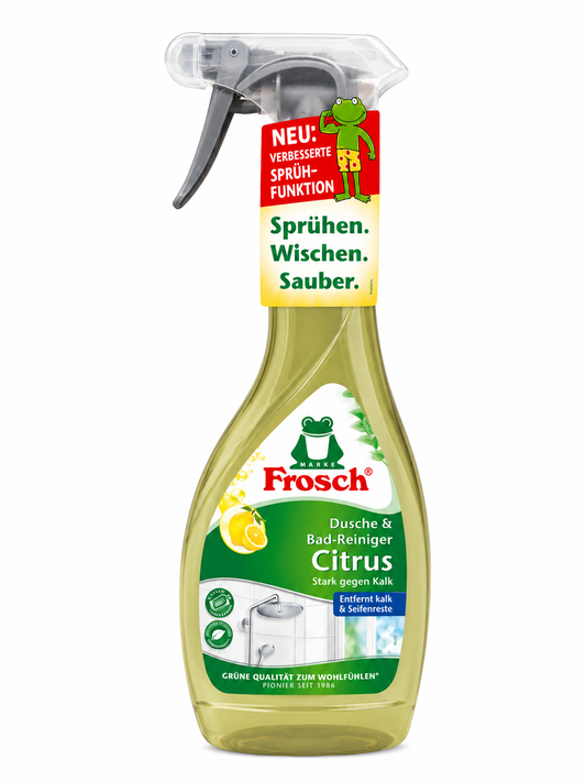 Frosch dušas un vannas tīrīšanas līdzeklis ar citrusaugļu smaržu, 500 ml
