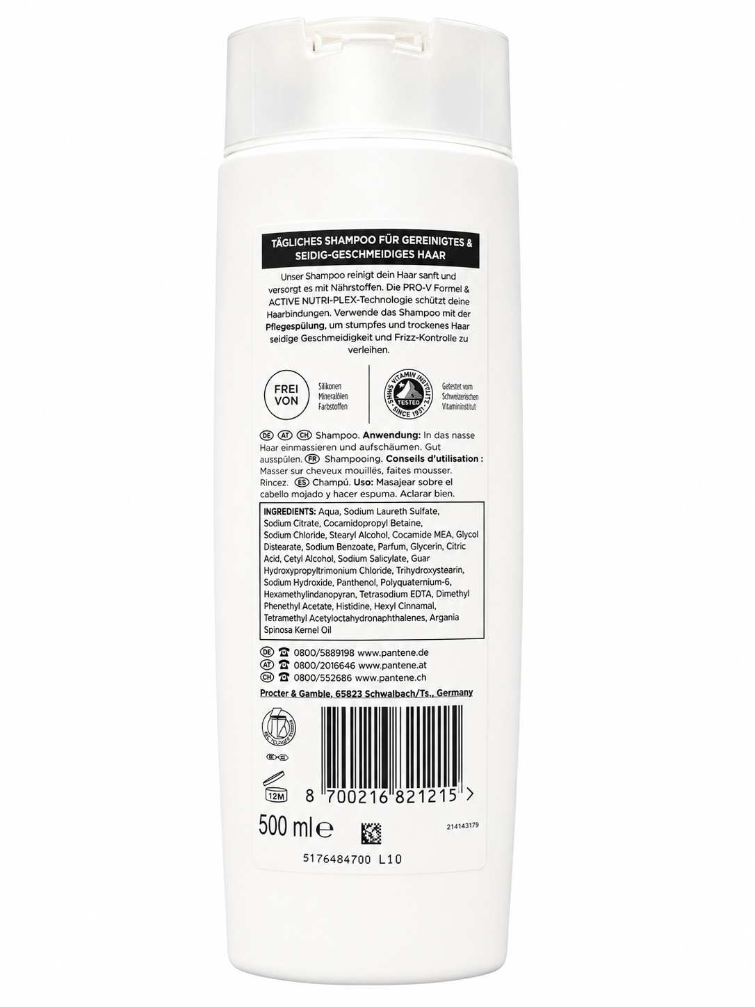 Pantene Pro-V Zīdains & Gluds 500ml