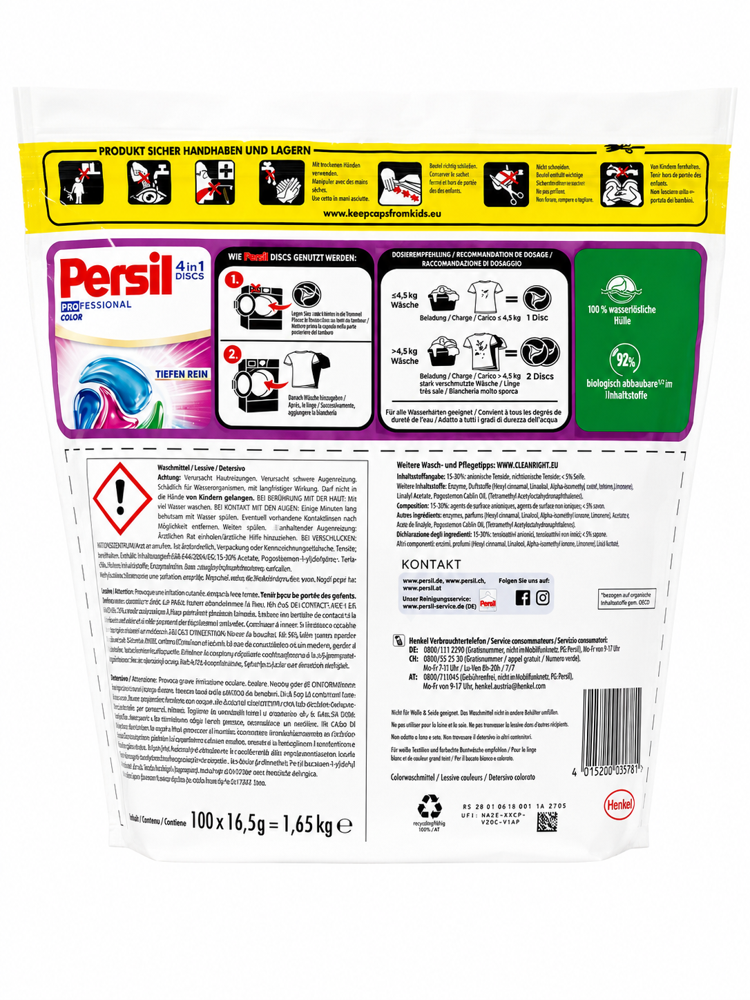 Persil 4in1 Professional 100 veļas kapsulas